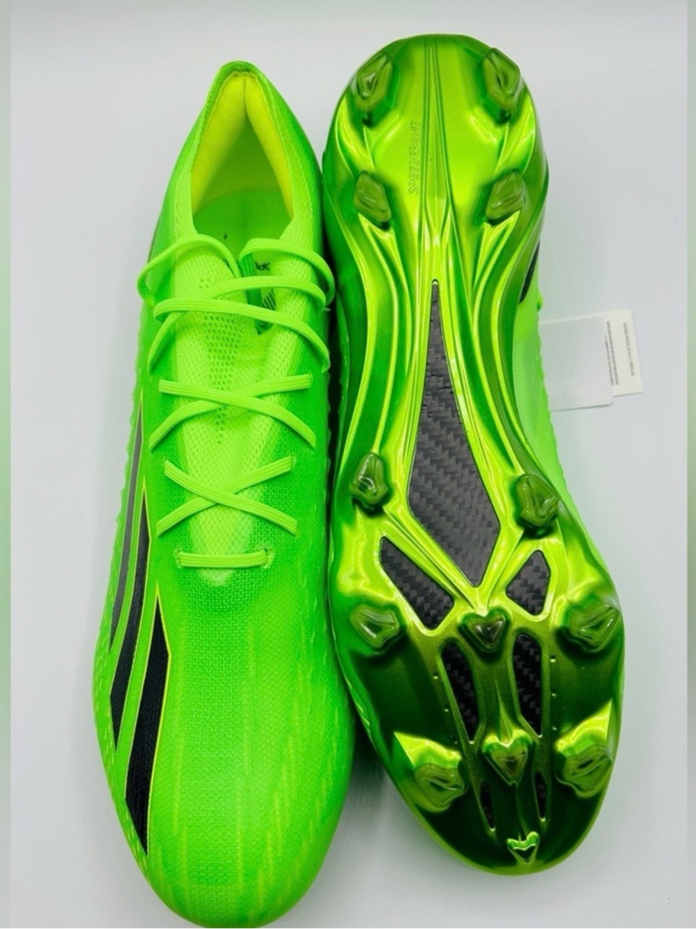 ADIDAS MEN'S X SPEEDPORTAL.1 FG SOLAR GREEN/BLACK” - Picture 13 of 13